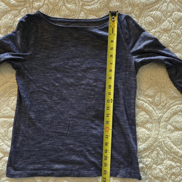 Talbots 3/4 Sleeve Blue Tee Shirt Size S - Picture 6 of 7